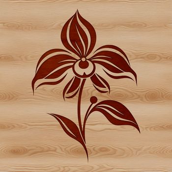 A high-resolution vector illustration of a delicate orchid flower, suitable for various design applications.