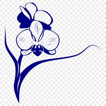 Creative Orchid SVG - For Sublimation Project