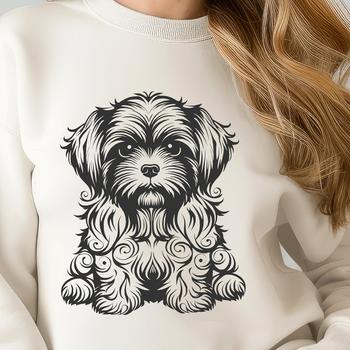 Stunning Shih Tzu In SVG Format