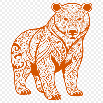 Standing Bear Vector Craft File