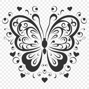 A colorful butterfly with intricate details and ornate patterns on its wings.