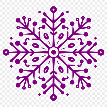 A intricately detailed, ornate snowflake design made using vector graphics.
