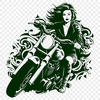 An SVG vector graphic of a motorcycle, suitable for cutting or tracing with a Cricut machine or laser cutter.