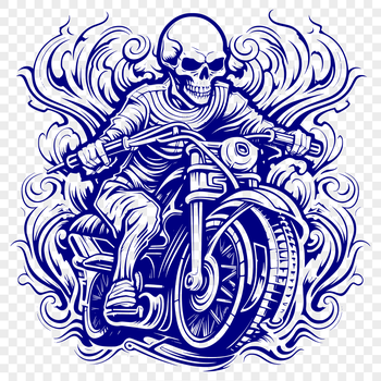 Illustrative motorcycle design in vector format.