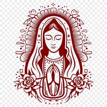 Free Creative Virgin Mary Clip Art