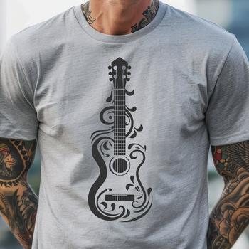 Stunning Guitar In DXF