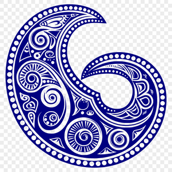 Ornate paisley design element for clip art projects and vector graphics.