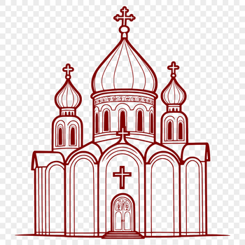 Iconic Orthodox church building with traditional architecture.