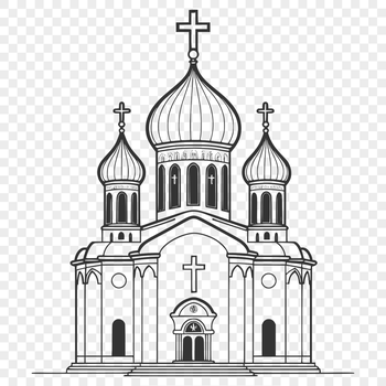 Orthodox Church icon in vector format