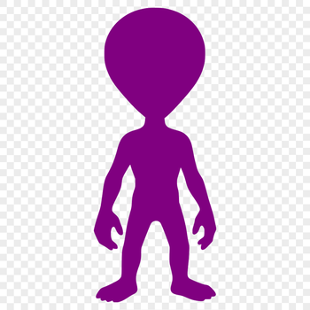 Alien Space Creature Graphic in Vector Format