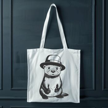 A detailed vector illustration of a river otter, suitable for various design applications.