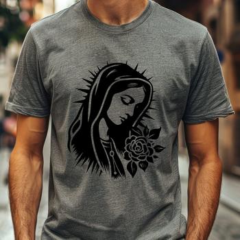 Stunning Virgin Mary In SVG & DXF