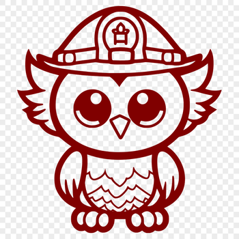 Unique Owl DXF