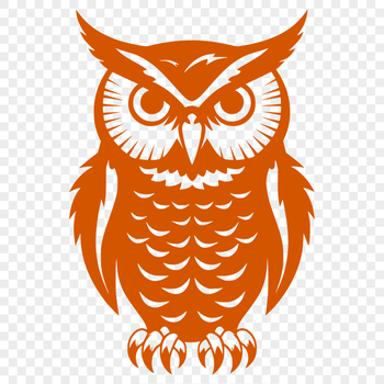 Creative Perched Owl Vector Image