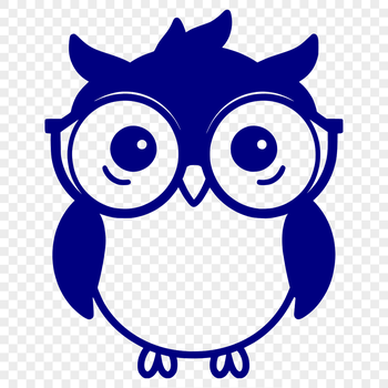 A detailed illustration of a small owl's full body, rendered in vector format.