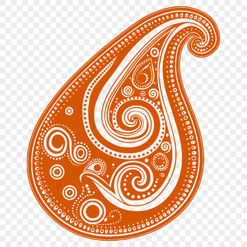 An ornate paisley design for vector art and cutting machine use.