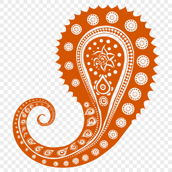 Ornate paisley pattern design for vector art projects.