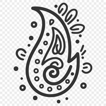 Ornate paisley pattern featuring a traditional Scottish design element.