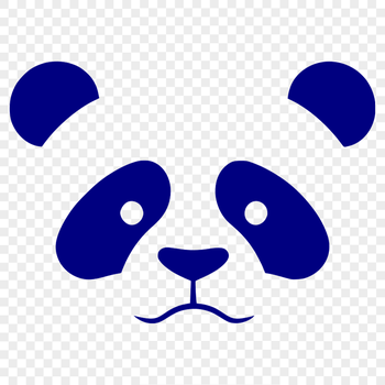 A detailed illustration of a giant panda in its natural habitat.