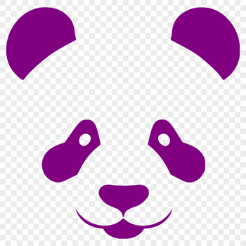 Illustration of a giant panda in vector format.