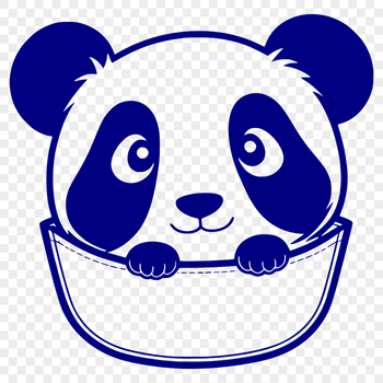 A high-resolution digital illustration of a panda in a natural environment.