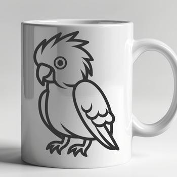 Unique Parrot In SVG & DXF