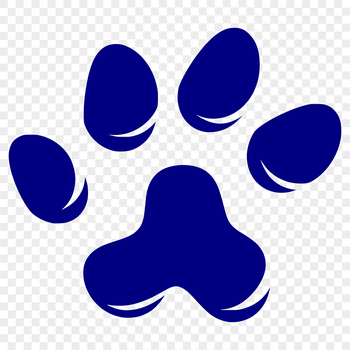 Vector illustration of an animal paw print design.
