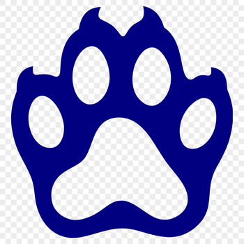 A set of vector paw prints, ideal for crafting and DIY projects.