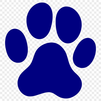 A high-resolution animal paw print design created as a vector graphic.