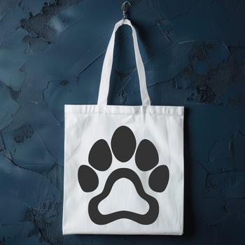 A set of animal paw prints in various shapes and sizes, perfect for vector design.