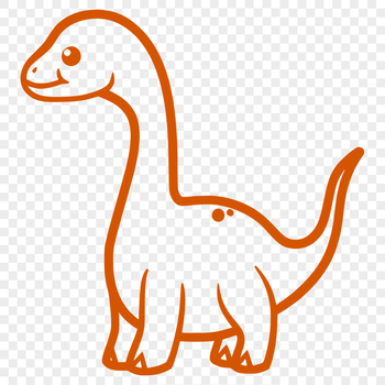 Beautiful Brachiosaurus - For Vinyl Project