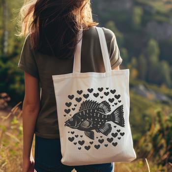 A full-body illustration of a Crappie fish, designed as a vector graphic for easy editing and customization.