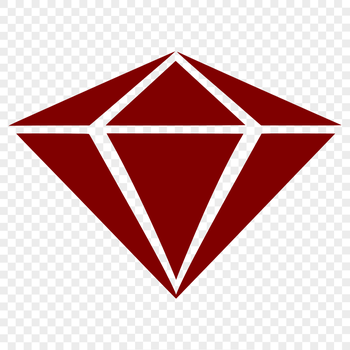 A geometric shape with sharp edges, created as a vector graphic.