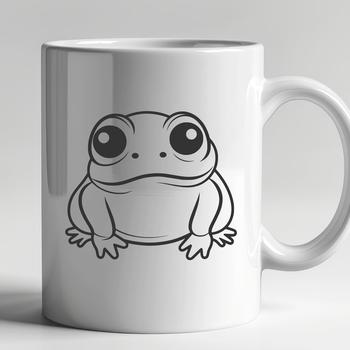 Beautiful Frog In SVG & DXF