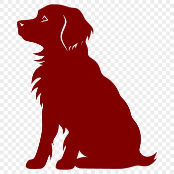 A high-quality digital illustration of a sitting Golden Retriever from head to paw, suitable for various design projects.
