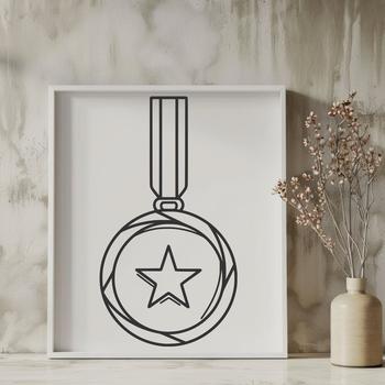 Medal In PDF Format - Free Commercial Use License