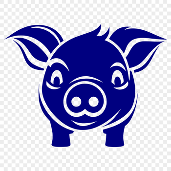 A standing farm animal with a full body illustration.