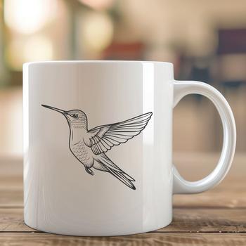 Flying Hummingbird SVG