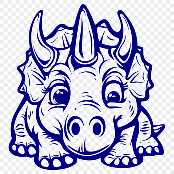 Free Triceratops - For Cricut Project