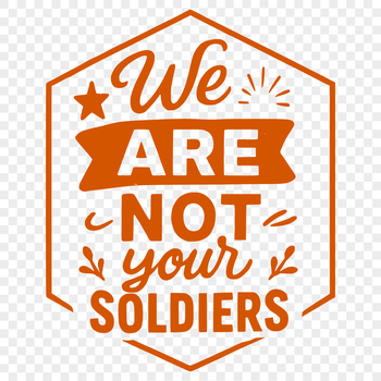 Anti-war quote illustrations in a clean vector design suitable for digital use and cutting machines.