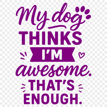 Vector illustration of inspirational quotes about dogs and pets.
