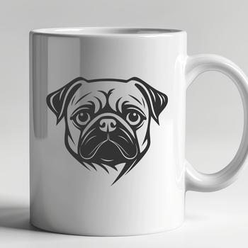 Unique Pug Vector Illustration