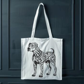 A full-body illustration of a large dog breed, specifically a Great Dane, in a neutral pose.