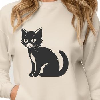 Free Unique Cat Vector Drawing