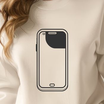 A modern vector illustration of a smartphone with sleek design features.