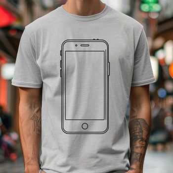 A sleek mobile phone design for digital projects featuring a smartphone with rounded edges.
