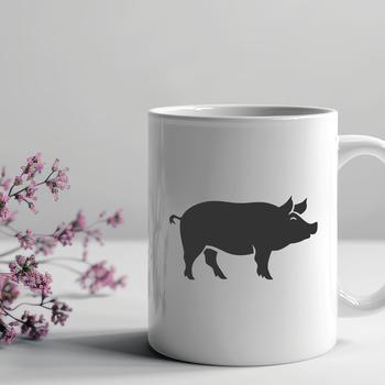 Unique Standing Pig SVG