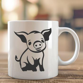 Free Pig In PDF And PNG