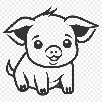 Unique Piglet SVG