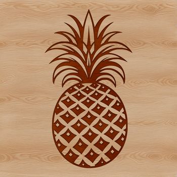 High-quality vector representation of a pineapple fruit, ideal for use in digital artwork and graphics.